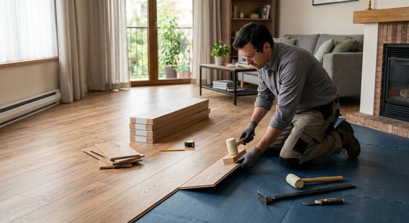 Laminate Floor Installation in Milford, NH