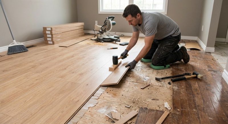 Laminate Floor Replacement in Ashby, MA