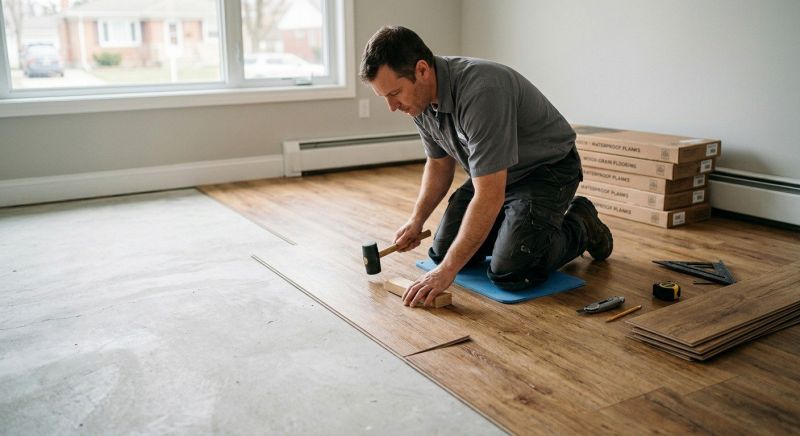 Linoleum Floor Installation in Dunstable, MA