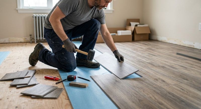 Linoleum Floor Installation in Hudson, NH