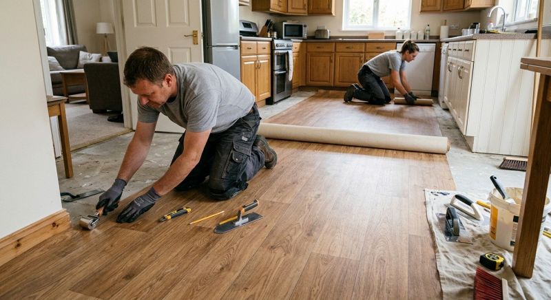 Linoleum Floor Installation in Worcester County, MA