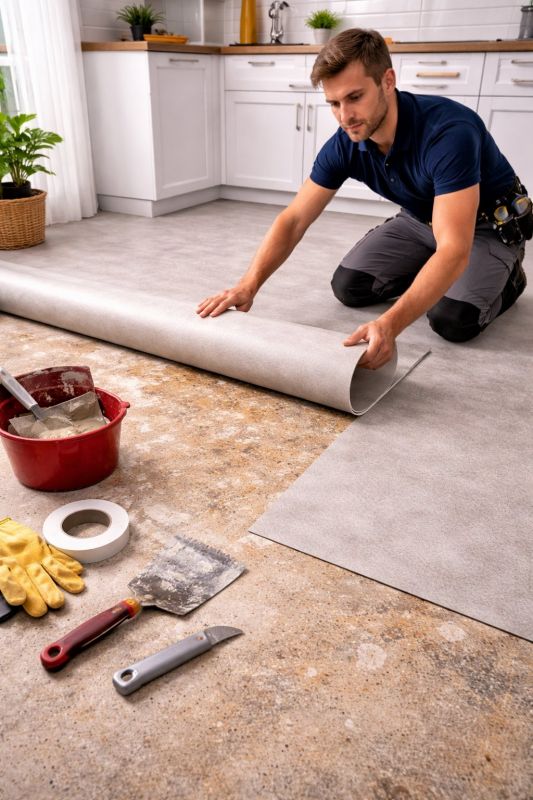 Linoleum Floor Installation in Sterling, MA