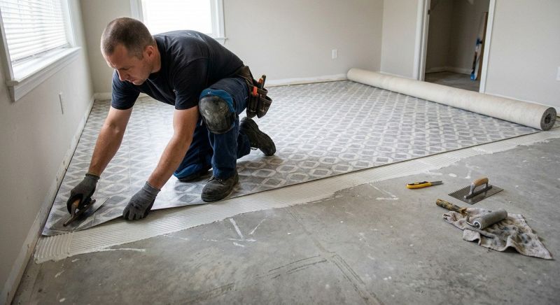 Sheet Flooring Installation in Acton, MA