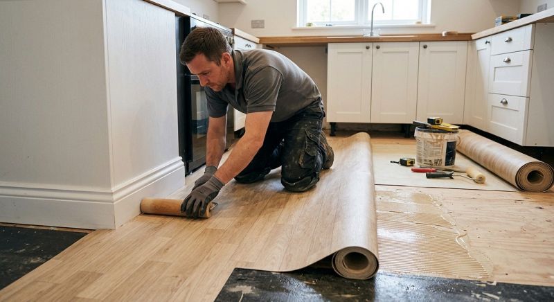 Sheet Linoleum Installation in Hudson, NH