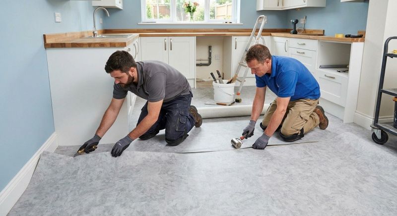 Sheet Linoleum Installation in Worcester County, MA