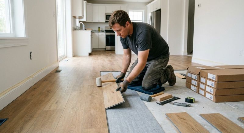 Vinyl Plank Floor Installation in Worcester County, MA